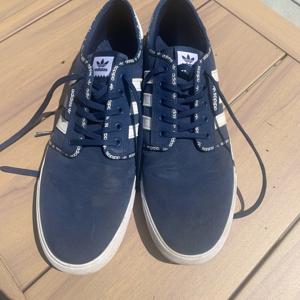 Gently Used Navy Adidas Skater Sneakers (Men’s 12)